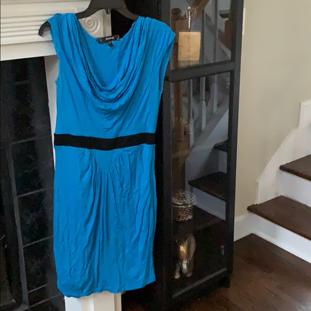 Bebe blue and black dress